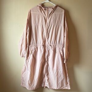 Old Navy Women’s Active Quick Dry Windbreaker Longline Hooded Jacket